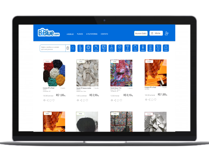 serviços B2Blue plataforma