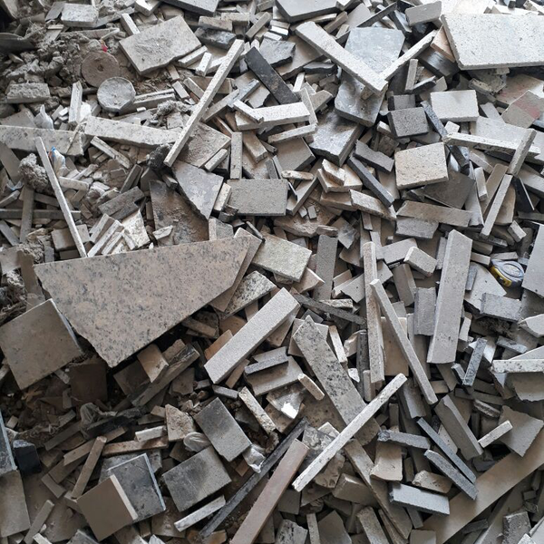Cacos de granito e mármore - construção e demolição - Praia Grande, SP - B2Blue - Compra e Venda de Resíduos