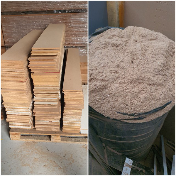 Pó de mdf e sobras - madeira - SUMARE, SP - B2Blue - Compra e Venda de Resíduos