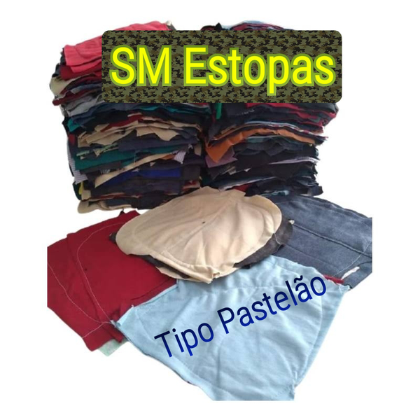 Resíduo: White and colorful stitched rag - B2Blue  - Compra e Venda de Resíduos