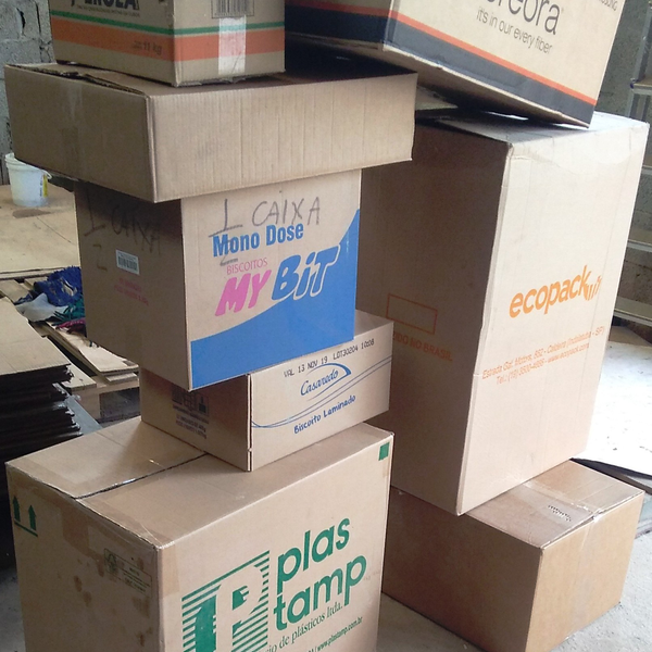 Caixas de papelão semi-novas - papel/papelão - Várzea Paulista, SP - B2Blue - Compra e Venda de Resíduos