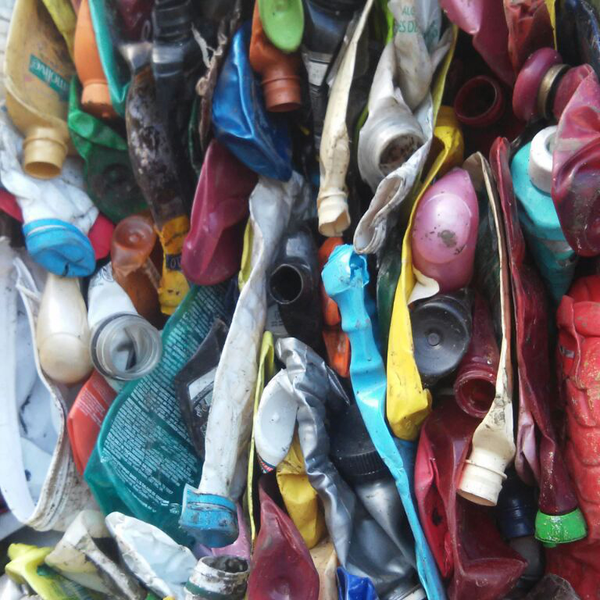 PET colorido enfardado - Plástico