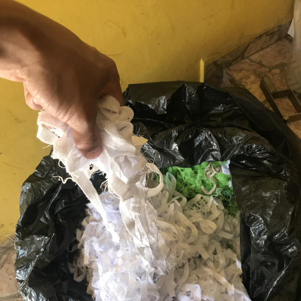 Tiras de Tecido misto algodão e poliester - Tecido