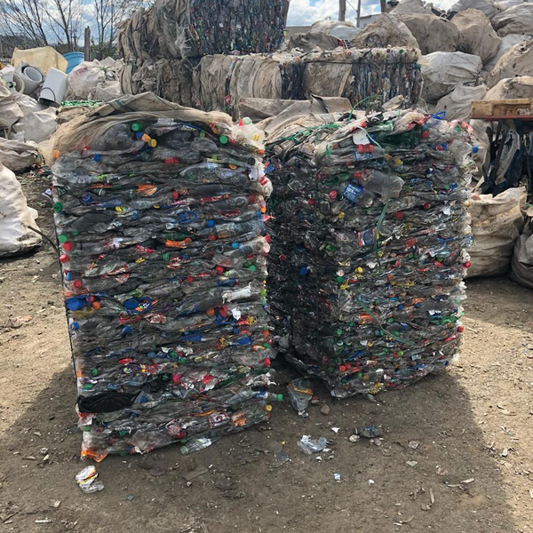 PET enfardado (cristal, verde) - Plástico