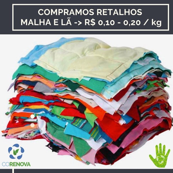 Malha - tecido - Socorro, SP - B2Blue - Compra e Venda de Resíduos