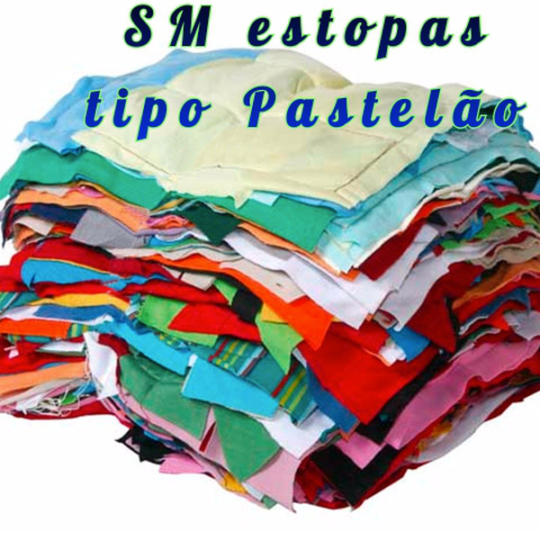 Trapo costurado tipo pastelão branco e colorido - Outros