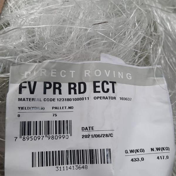 Resíduo: Fibra de vidro (roving; manta; tecido) - B2Blue  - Compra e Venda de Resíduos