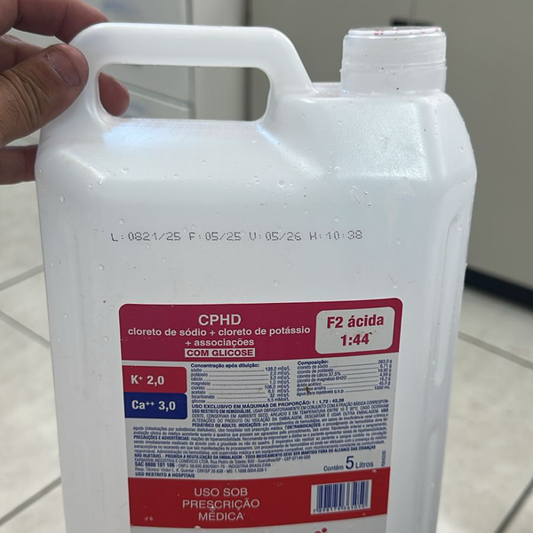 Galão 5 litros branco - Plástico