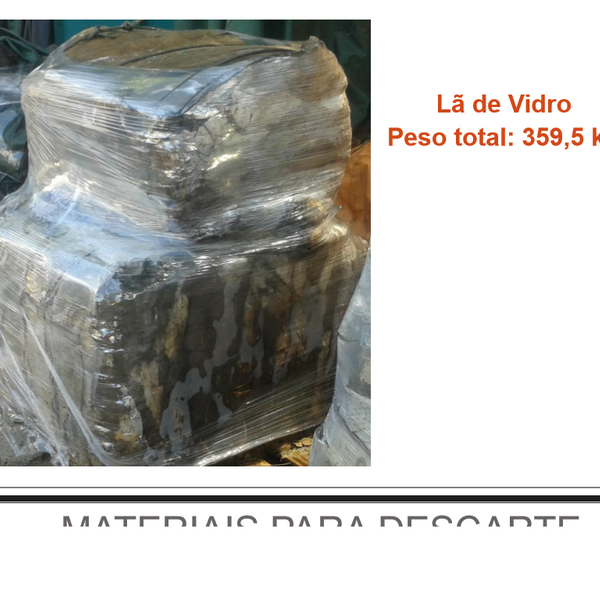 Lã de vidro - construção e demolição - Tatuí, SP - B2Blue - Compra e Venda de Resíduos