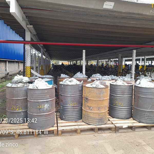 Borra de zinco (galvanização) - metais - JOINVILLE, SC - B2Blue - Compra e Venda de Resíduos