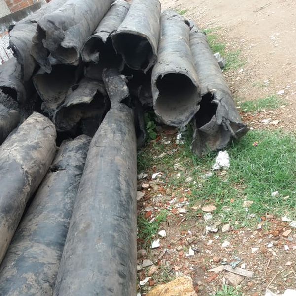 PEAD tubos sucata - Plástico