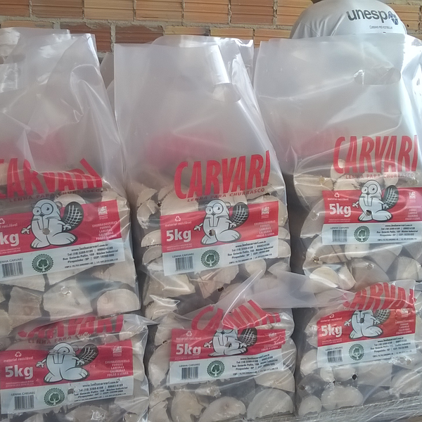 Toco de eucalipto para fornos e churrasco. - Madeira