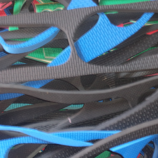 Sobras de borrachas utilizadas na fabricação de chinelos - borracha - Caiana, MG - B2Blue - Compra e Venda de Resíduos
