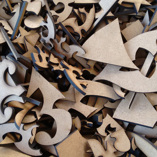 Retalhos de mdf cru 3 e 6 mm - tecido - Bauru, SP - B2Blue - Compra e Venda de Resíduos