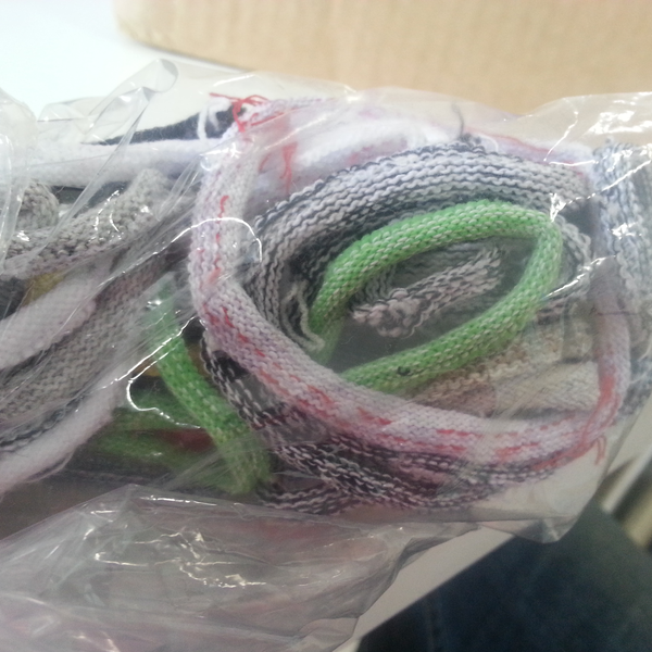 Residuos de meias trituradas/sucção/macarrão - tecido - Guarulhos, SP - B2Blue - Compra e Venda de Resíduos