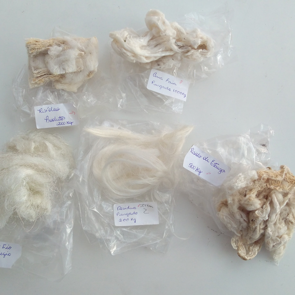 Resíduo: Resíduo de fios de seda pura - B2Blue  - Compra e Venda de Resíduos