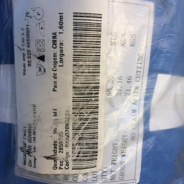 Resíduo: Tecido microfibra 100% poliester 160 largura 140g - B2Blue  - Compra e Venda de Resíduos