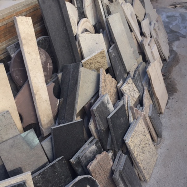 Cacos de granito e mármore - construção e demolição - Ribeirão Preto, SP - B2Blue - Compra e Venda de Resíduos